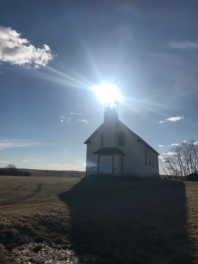 St Germaine Parish Church on the prairie